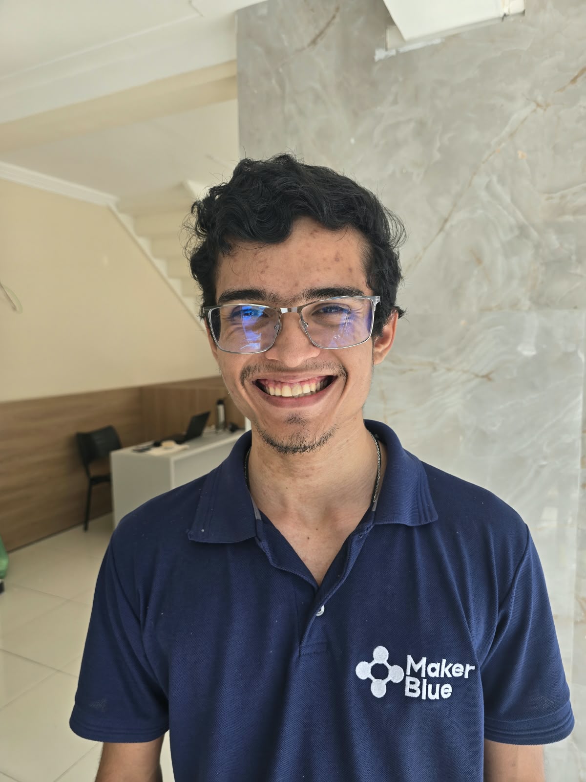 Integrante da equipe Maker Blue